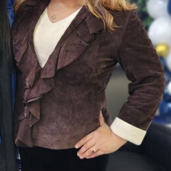 Oscar de la Renta Suede Jacket - Picture 7 of 7